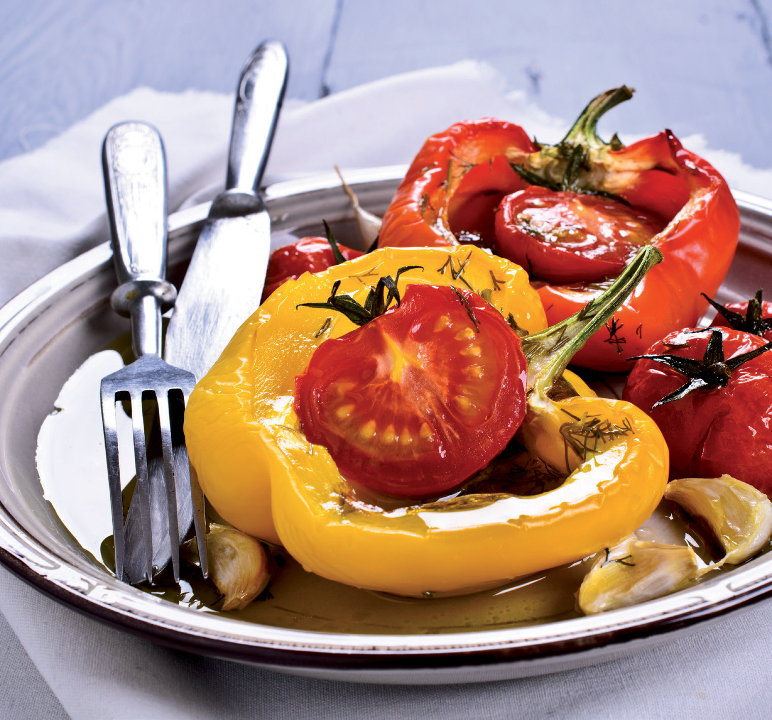 Poivrons farcis aux tomates Plantes et Santé