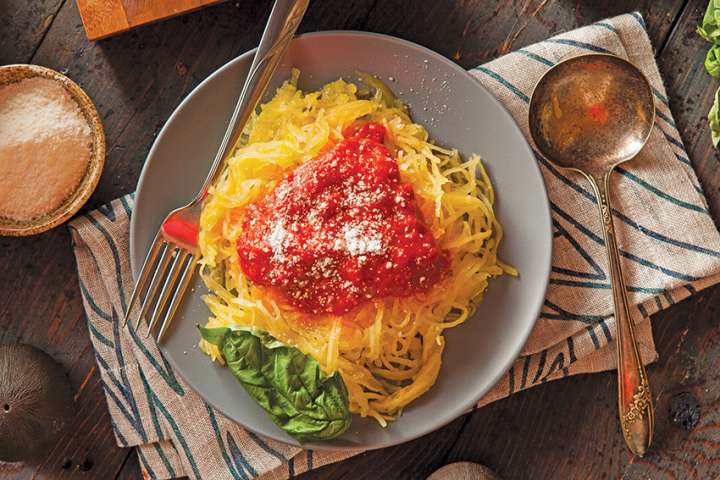 Courge spaghetti à l'italienne