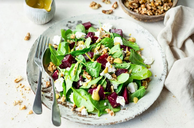 Salade de betteraves au chèvre