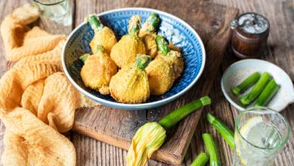 Fleurs de courgette farcies