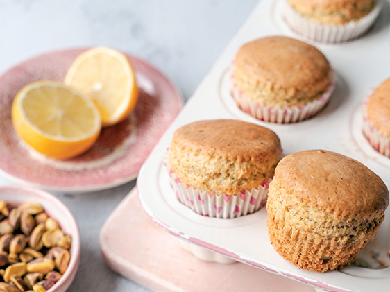 Muffins citron-pistache