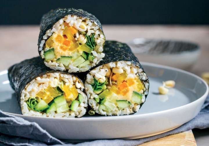 Rouleaux nori végétariens