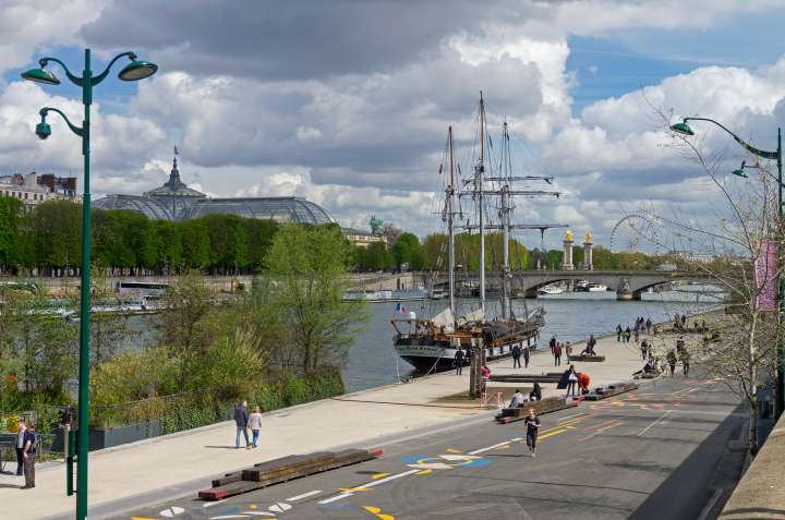 Voies sur berges Paris